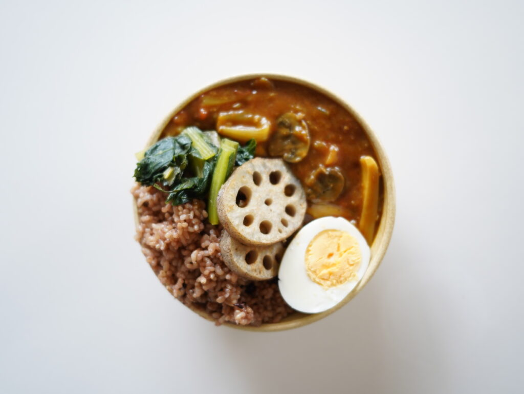 酵素玄米とカレー